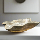 Onyx Bowl - Grey and Tan Striped