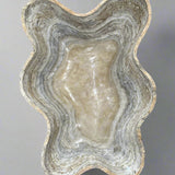 Onyx Bowl - Grey and Tan Striped