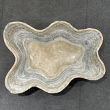 Onyx Bowl - Grey and Tan Striped