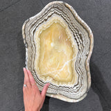 Onyx Bowl - Yellow with Multi Stripes