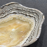 Onyx Bowl - Yellow with Multi Stripes