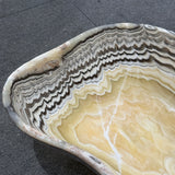 Onyx Bowl - Yellow with Multi Stripes