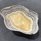 Onyx Bowl - Yellow with Multi Stripes