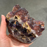 Chevron Amethyst with Hematite