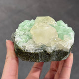 Datolite on Prehnite