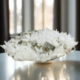Quartz with Pyrite Cubes