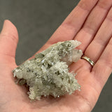 Calcite on Quartz after Anhydrite