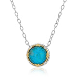 Anatoli - Large Round Chrysocolla Doublet Necklace