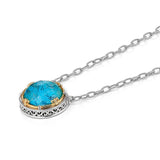 Anatoli - Large Round Chrysocolla Doublet Necklace