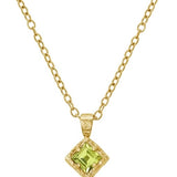 Peridot Gold Vermeil Necklace - Anatoli