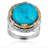 Chrysocolla Doublet Ring - Anatoli