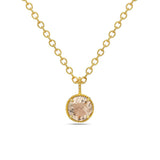 Smoky Taupe Gold Vermeil Necklace - Anatoli