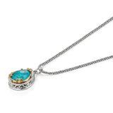 Anatoli - Teardrop Chrysocolla Doublet Necklace