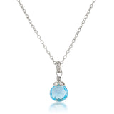 Blue Topaz Necklace - Anatoli